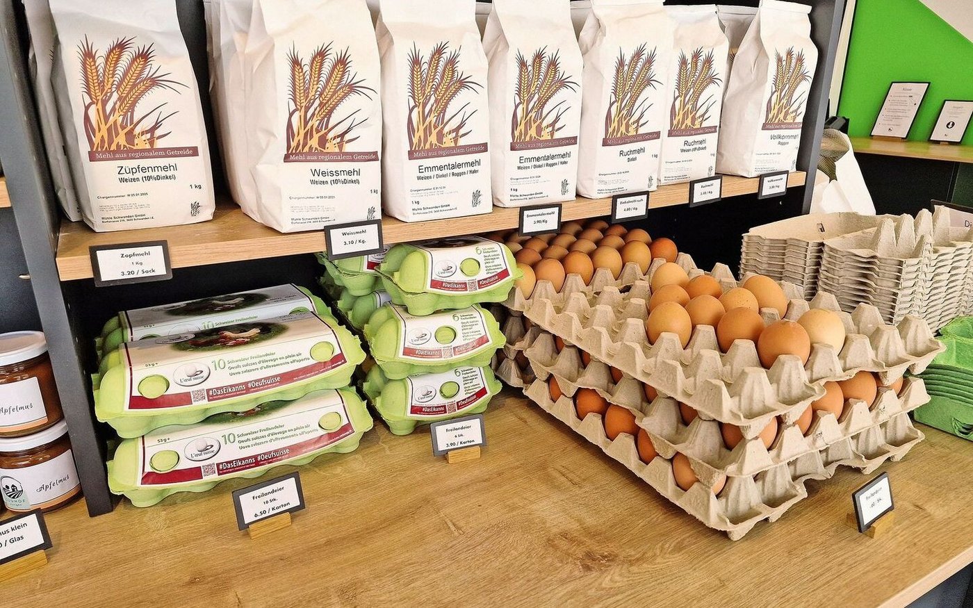 Im «Landlicht» gibt es ein reichhaltiges Angebot. Die Eier sind sehr gefragt – an Ostern ganz besonders.
