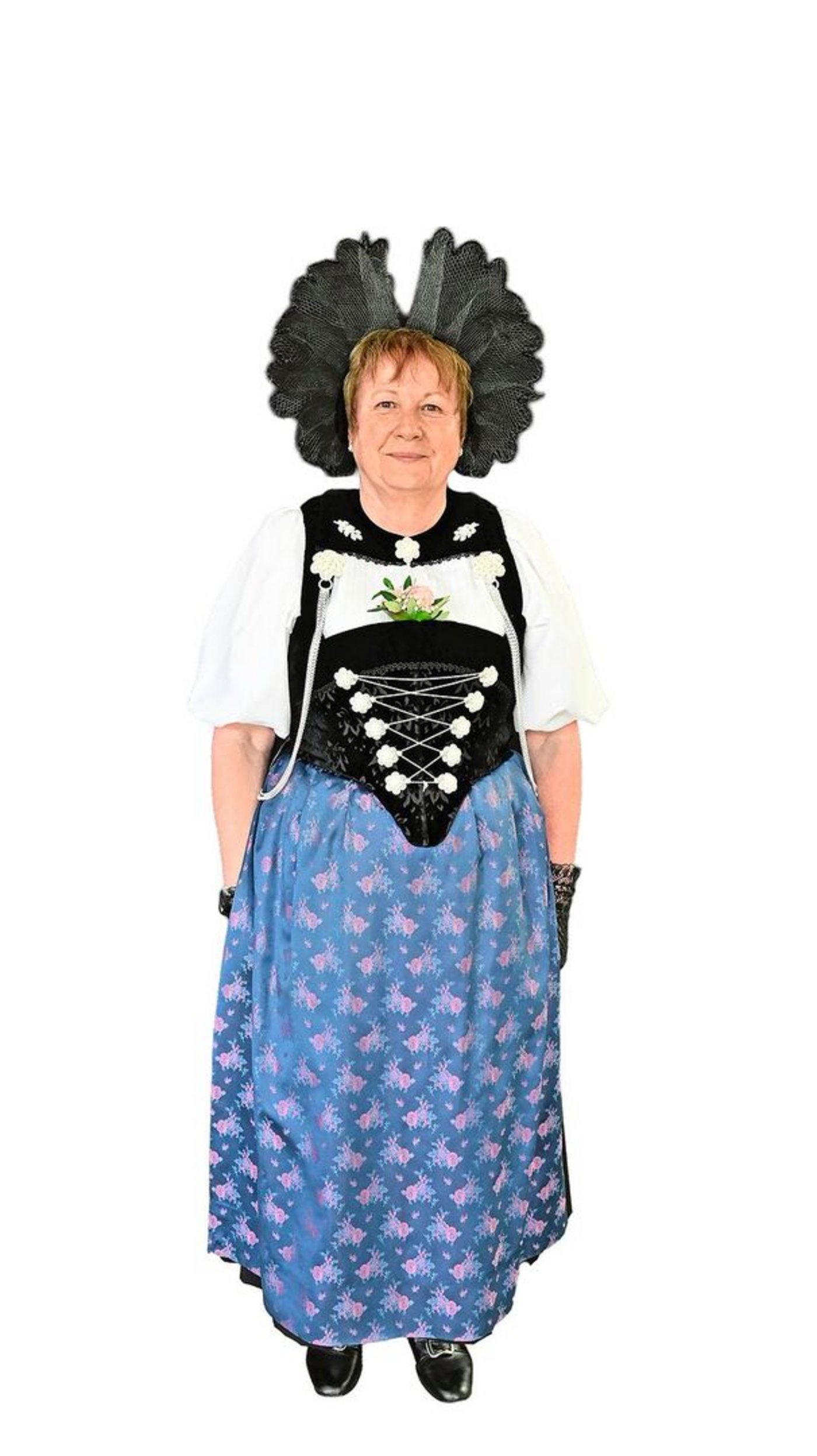 Vreni Kämpfer trägt die Berner Sonntagstracht.