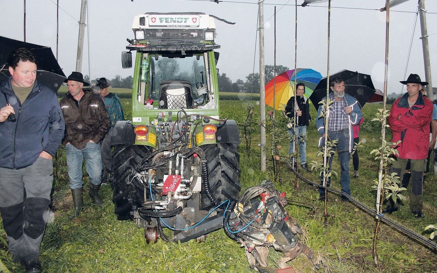 Der Krümler zerhackt das Unkraut und lockert die oberste Bodenschicht. 