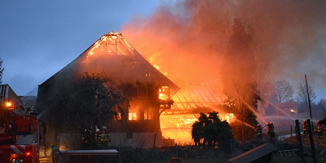 Die Brandursache wird noch untersucht. (Bild Kapo LU)