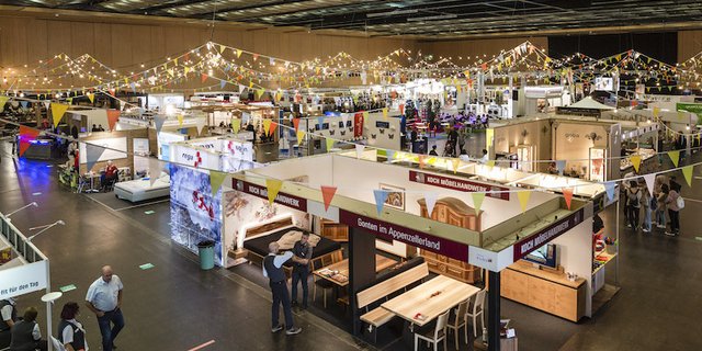 Das Schutzkonzept hat funktioniert. An der Pätch gibt es viel Raum, dafür weniger Aussteller und Besucher. (Bild Olma-Messen St. Gallen)