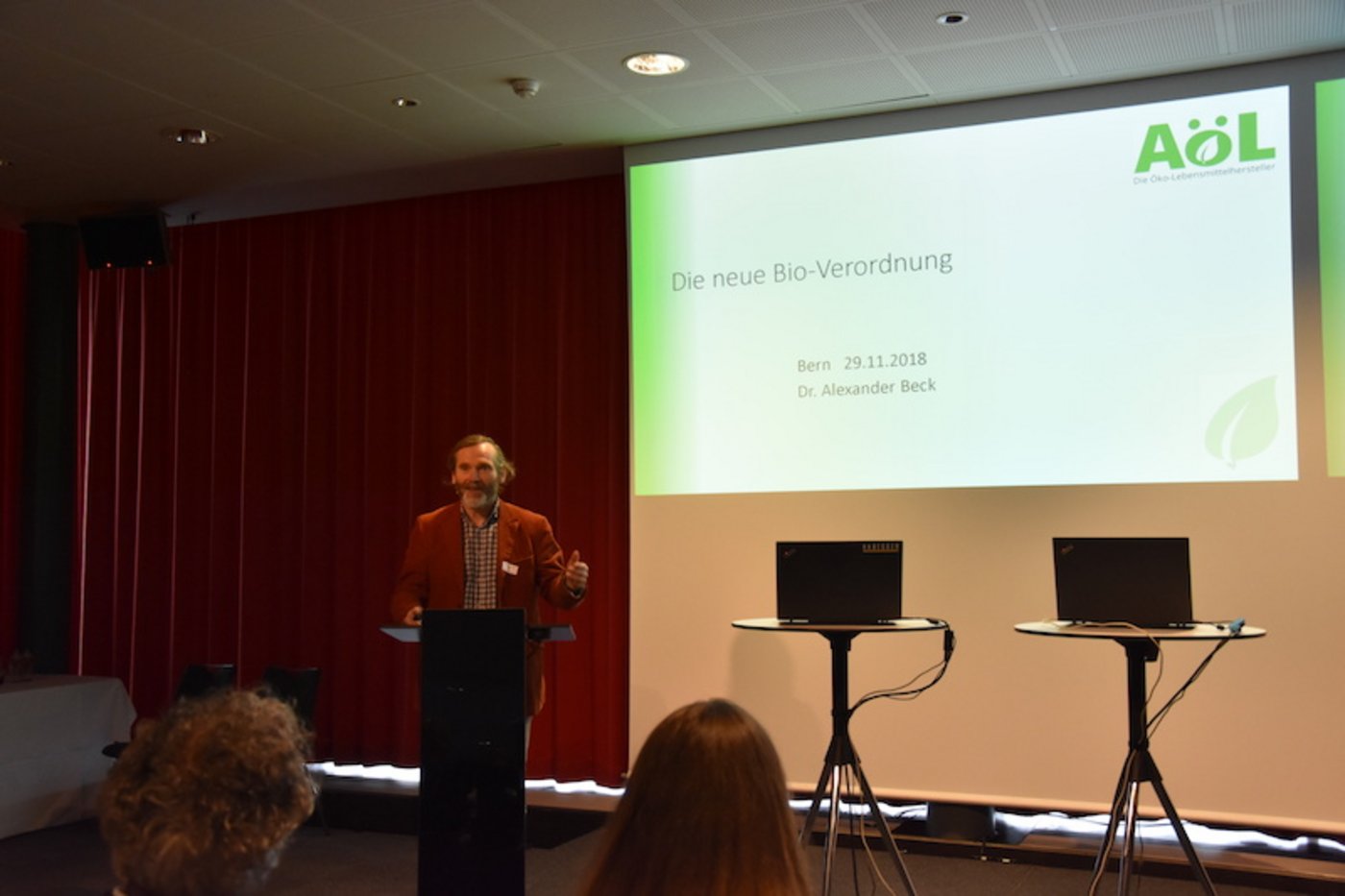 Alexander Beck vom AöL stellte die neue Bio-Verordnung der EU vor. (Alle Bilder sdm)