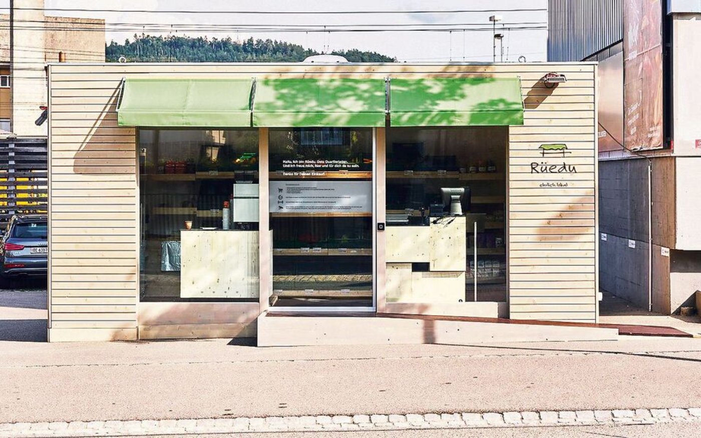 Agrovision Burgrain hat das Baugesuch für den erste Container-Laden nach dem Konzept von «Rüedu» eingereicht.