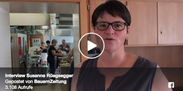 Die BauernZeitung hat am Samstag, 26. August und Montag, 28. August die Auftischet-Gastgeberinnen während den Vorbereitungen gefilmt. (Printscreen Video-Beitrag, BauZ)