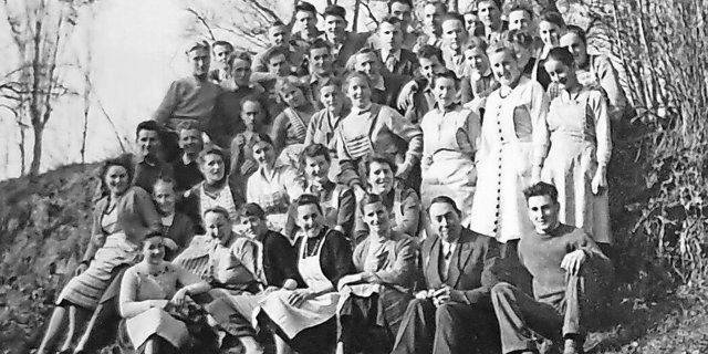 43 junge Bäuerinnen und Bauern besuchten im Winter 1959 den Bauernschulungskurs des Protestantischen Volksbundes (SPV) in der evangelischen Heimstätte Wartensee bei Rorschach SG.