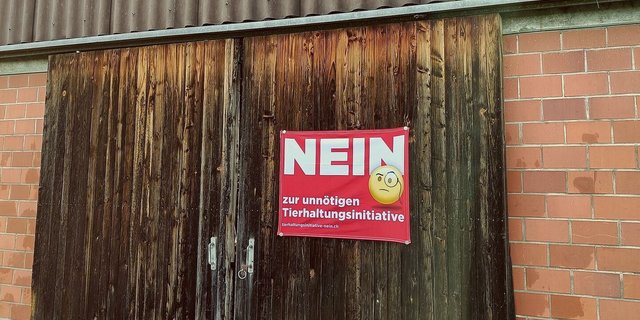 Die Polizei griff wegen MTI-Fahnen ein.