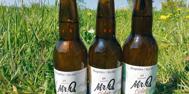 Der «Mr. Q»-Cider ist ein Gemeinschaftsprodukt der Betriebe Morgestärn und Risihof in Kulmerau. 