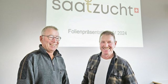Fredy Kessler (l.) übergibt an Sepp Sennhauser 