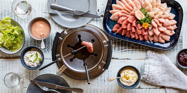 Fondue Chinoise ist ein typische Gericht für die Feiertage. (Bild Swissmilk)