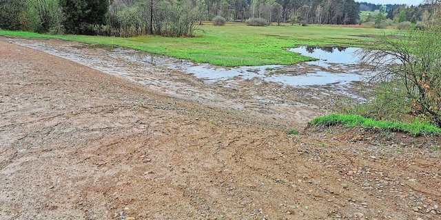 Mit dem Abtrag von Humus sollen einerseits Trocken- und andererseits Feuchtgebiete entstehen. 