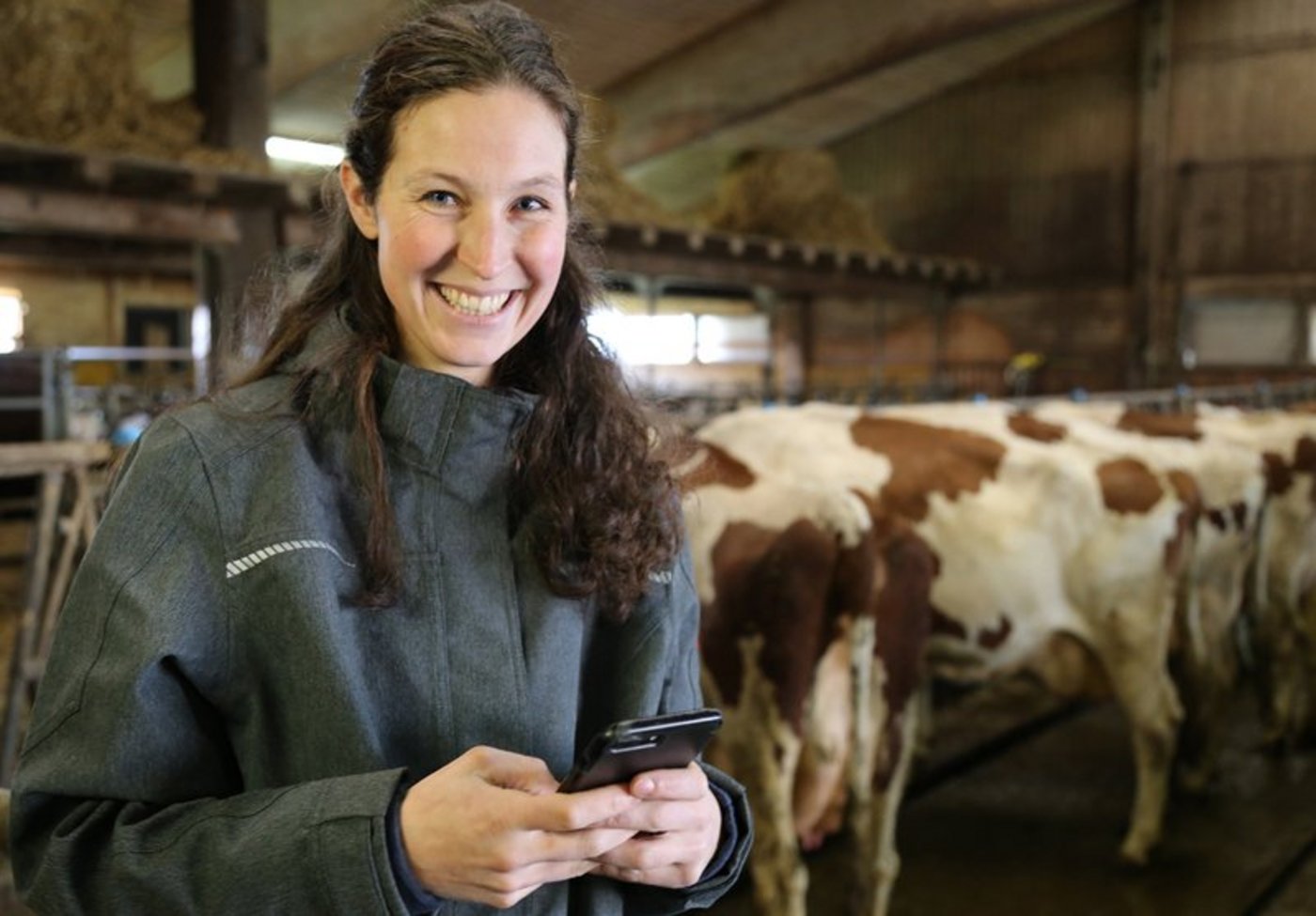 Marina Boller setzt ihre Kühe mit viel Aufwand gekonnt in Szene. (Bild Lid)