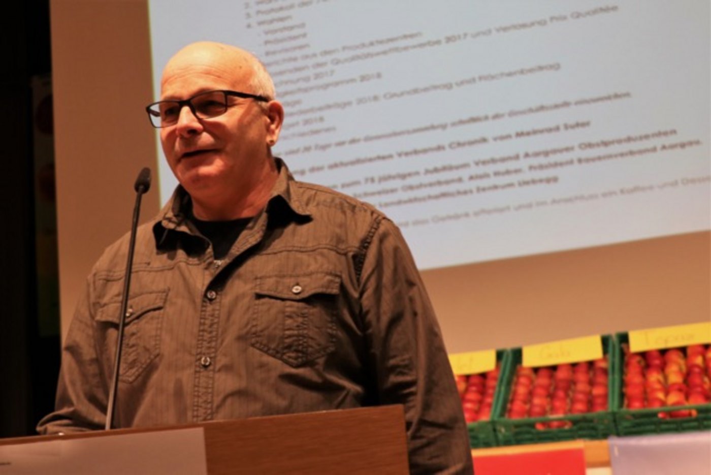 Der neue Präsident der Aargauer Obstproduzenten: Andy Steinacher. (Bilder Ruth Aerni)