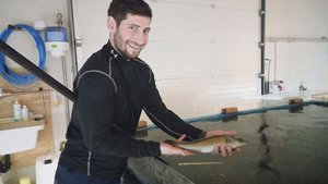 Zehn Monate verbring Zehn Monate verbringen die Zander in den Becken von Matthias Widmer. Dann werden sie im Nachbarort geschlachtet sowie geräuchert, filetiert oder zu Knusperli weiterverarbeitet.