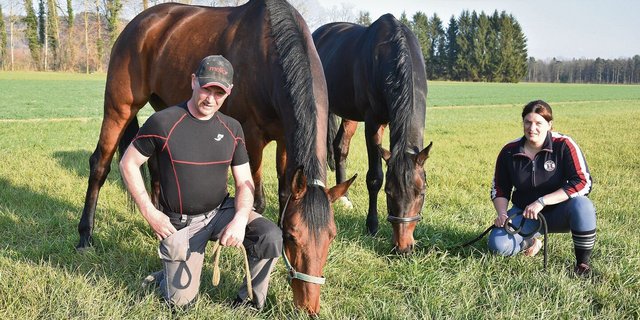 Andreas Jenni und seine Partnerin Tamara Berger sind begeisterte Pferdeliebhaber.