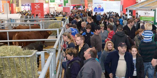 Reichlich Publikum an der Suisse Tier - die Fachmesse für Nutztierhaltung. (Bild Messe Luzern AG)