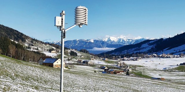 An 20 Luftmessstationen wird die Lufttemperatur im Kanton Appenzell Innerrhoden gemessen. 