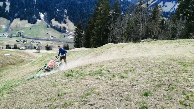 Der Lehrmeister von Toni Bergmann: «Er eggte so lange, bis er eine riesige Blase an den Fersen hatte.» (Bild Toni Bergmann)