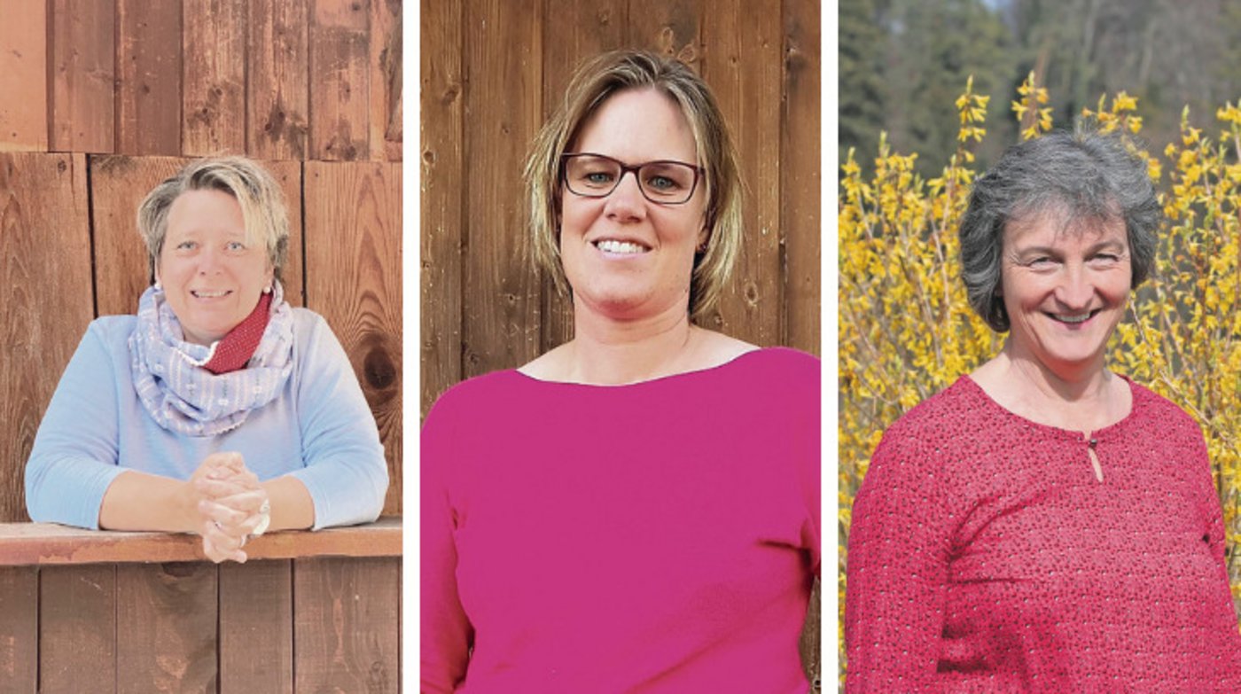 Obwalder Kantonsrätin Franziska Gasser-Fryand, Petra Rohrer-Stimming und Daniela Lobsiger haben den Kurs besucht. (Bild BauernZeitung)