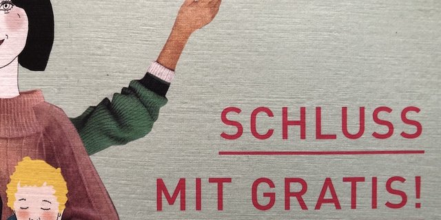 Das Buch «Schluss mit gratis» hat zwar kein Rezept gegen Gratis-Arbeit bereit, aber es regt zum Denken und Diskutieren an.