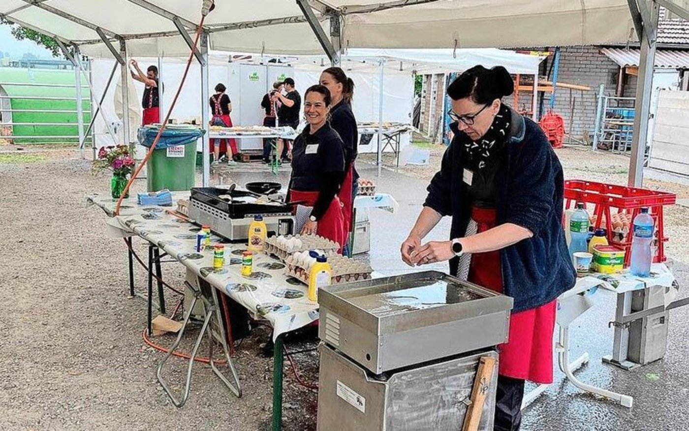 «Wir wollen keine Warteschlangen»: Deshalb gibt es Fassstationen statt eines langen Buffets. 