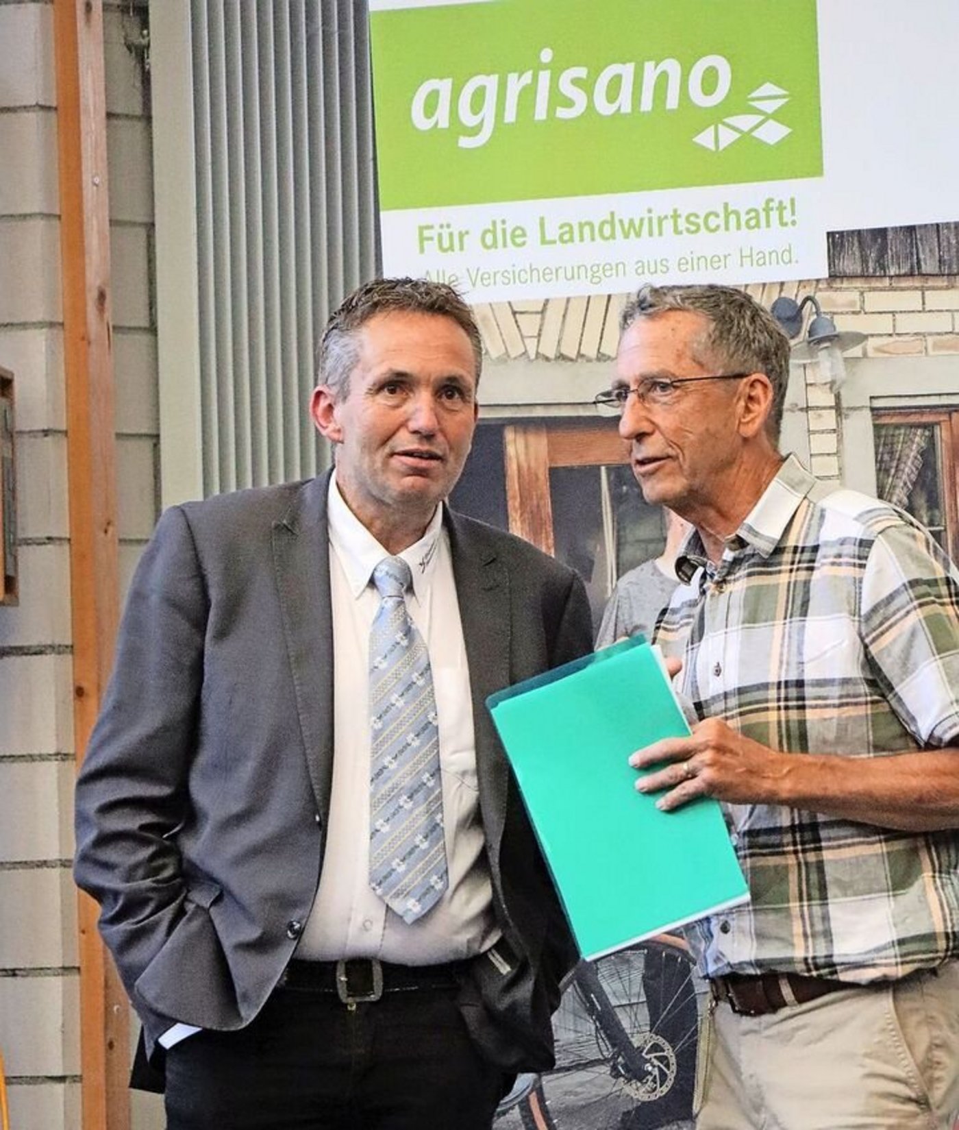 BBV-Präsident Thomas Roffler (links) und Curdin Foppa, ehemaliger Sekretär.