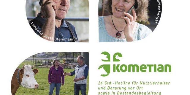 Kometian berät zur Homöopathie über eine Hotline und vor Ort auf den Betrieben. (Screenshot Kometian)