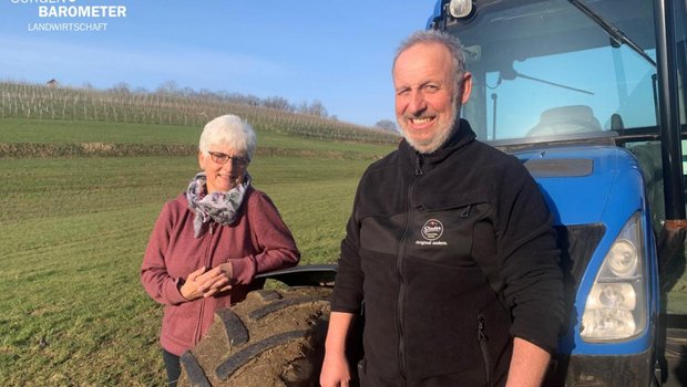 Ruth und Hans Gurtner bauern seit eh und je. Sie vermissen die Wertschätzung gegenüber der Landwirtschaft. (Bild Fabio Giger)
