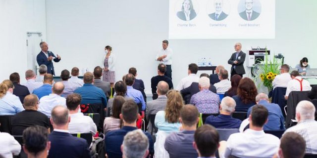 Bereits 2020 prägte Corona mit Abstandsregeln und Masken das Swiss Agro Forum. (Bild Swiss Agro Forum)