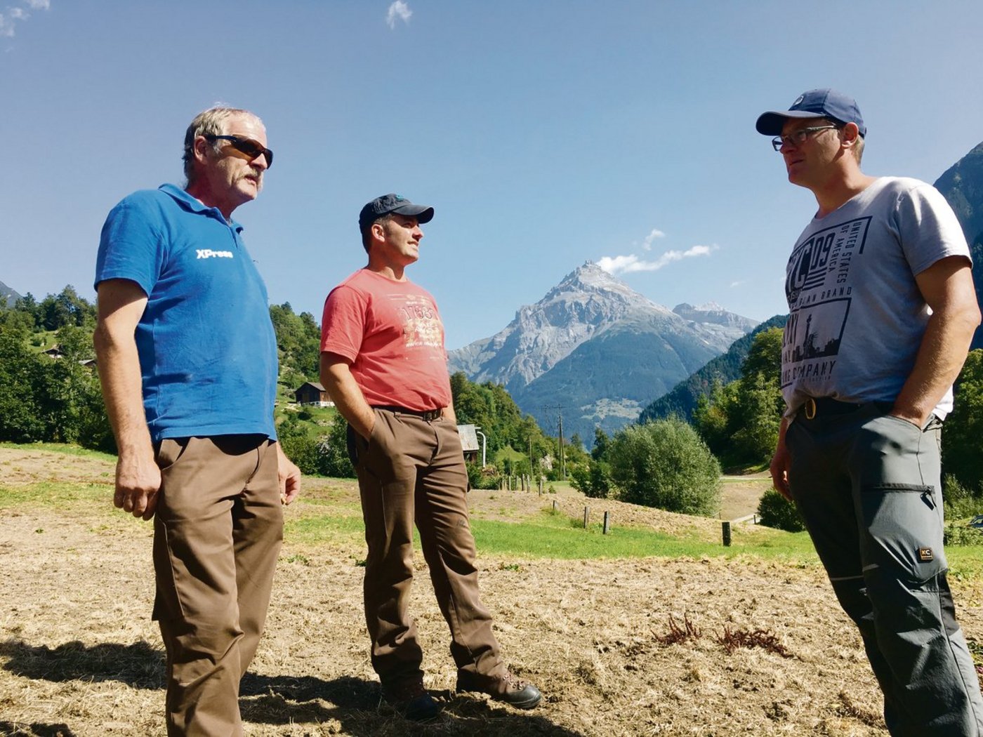 Kahlfrass bei den Urnern Paul Dittli, Sepp Zgraggen und Christian Walker (v. l. n. r.)(Bilder aem)