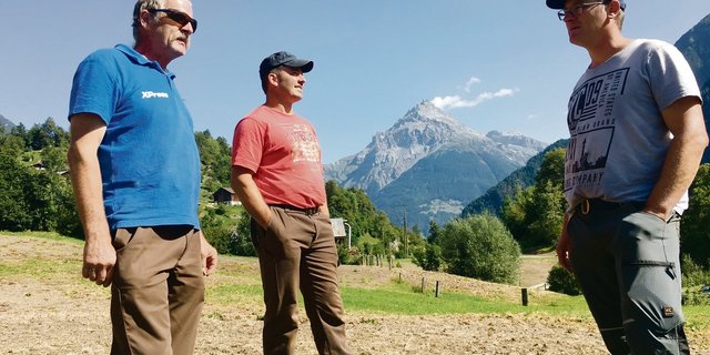 Kahlfrass bei den Urnern Paul Dittli, Sepp Zgraggen und Christian Walker (v. l. n. r.)(Bilder aem)