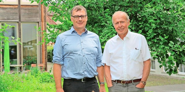 SBBG-Spitzen Rolf Gerber (r.), August Köpfli.