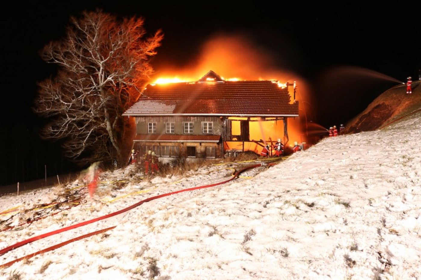 Das alte Gebäude war nicht mehr bewohnt. (Bild Kapo ZH)
