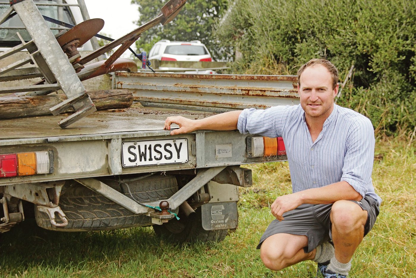 Das Nummernschild sagt alles: Der «Swissy» ist stolz auf seine Schweizer Wurzeln. (Bild Matthias Stadler)