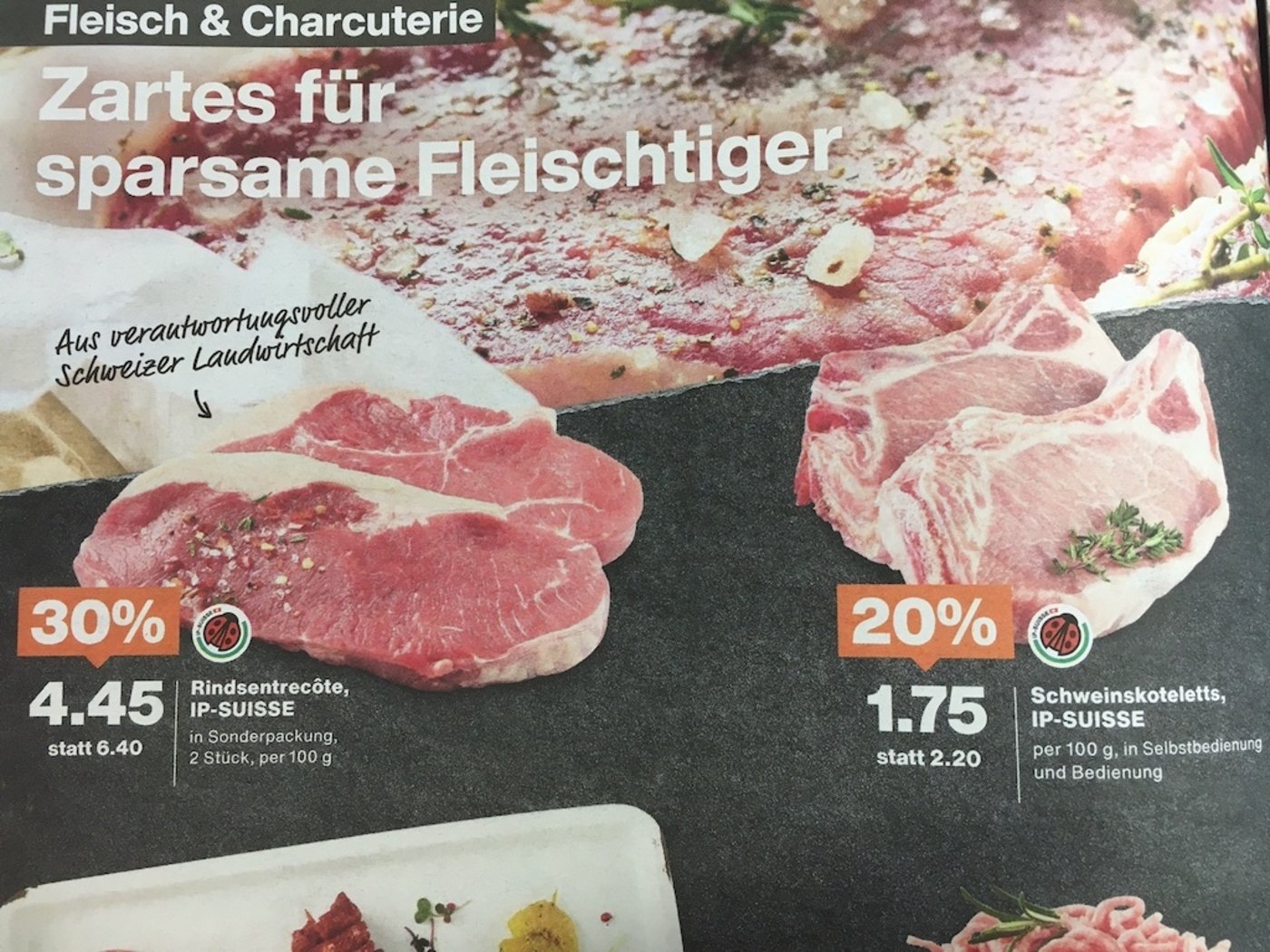 Sparsame Fleischtiger sollte man nicht mit günstigen Angeboten anzulocken versuchen, findet das BLW. Der mündige Kunde könne selbst entscheiden, meint Proviande dazu. (Bild jsc)