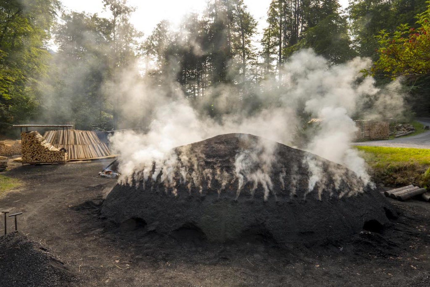 Im Rahmen des Jahresmottos soll unter anderem geköhlert werden. (Bild Ballenberg)