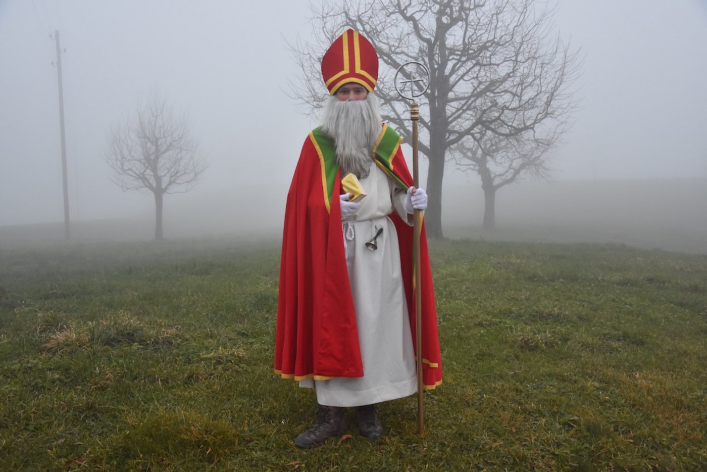 Dario Dittli aus Oberägeri ist diese Woche als Chlaus unterwegs. (Fotos Noëmi Elmiger)
