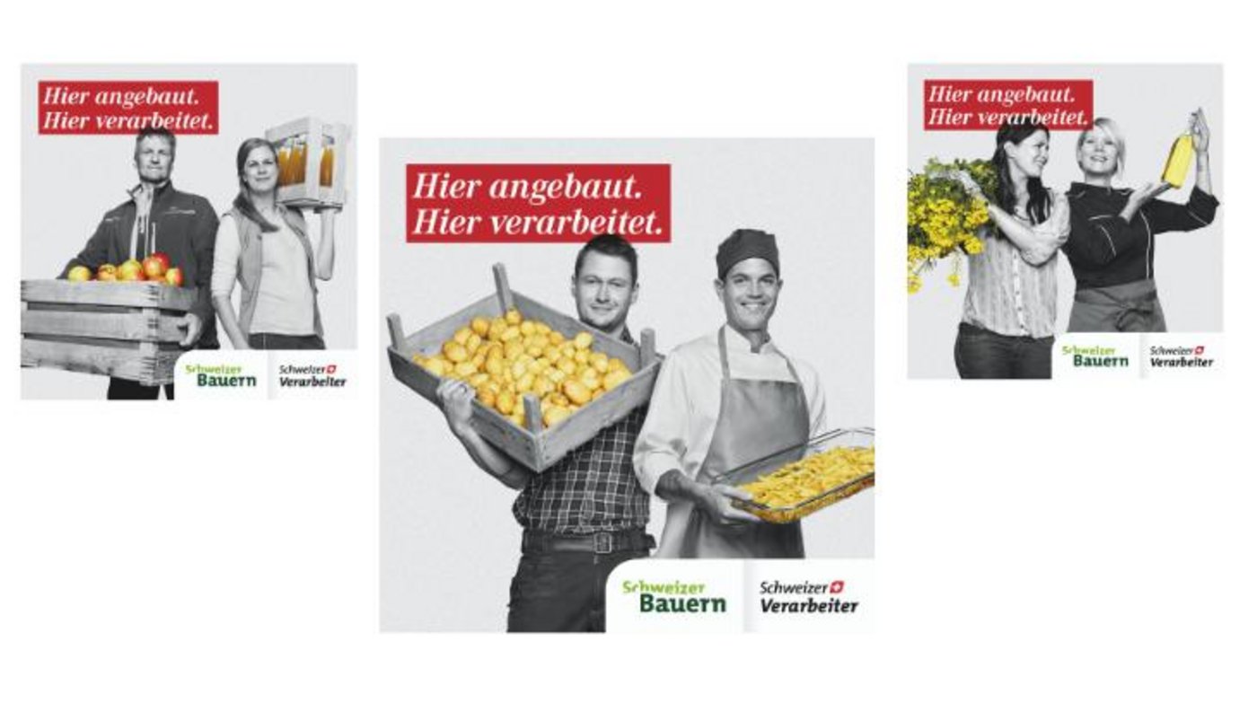 Stolz präsentieren Bäuerinnen und Bauern und Verarbeitende ihre Ur- und Endprodukte. (Bilder SBV)