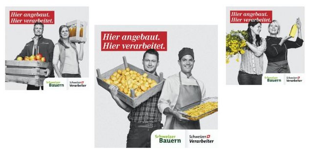 Stolz präsentieren Bäuerinnen und Bauern und Verarbeitende ihre Ur- und Endprodukte. (Bilder SBV)