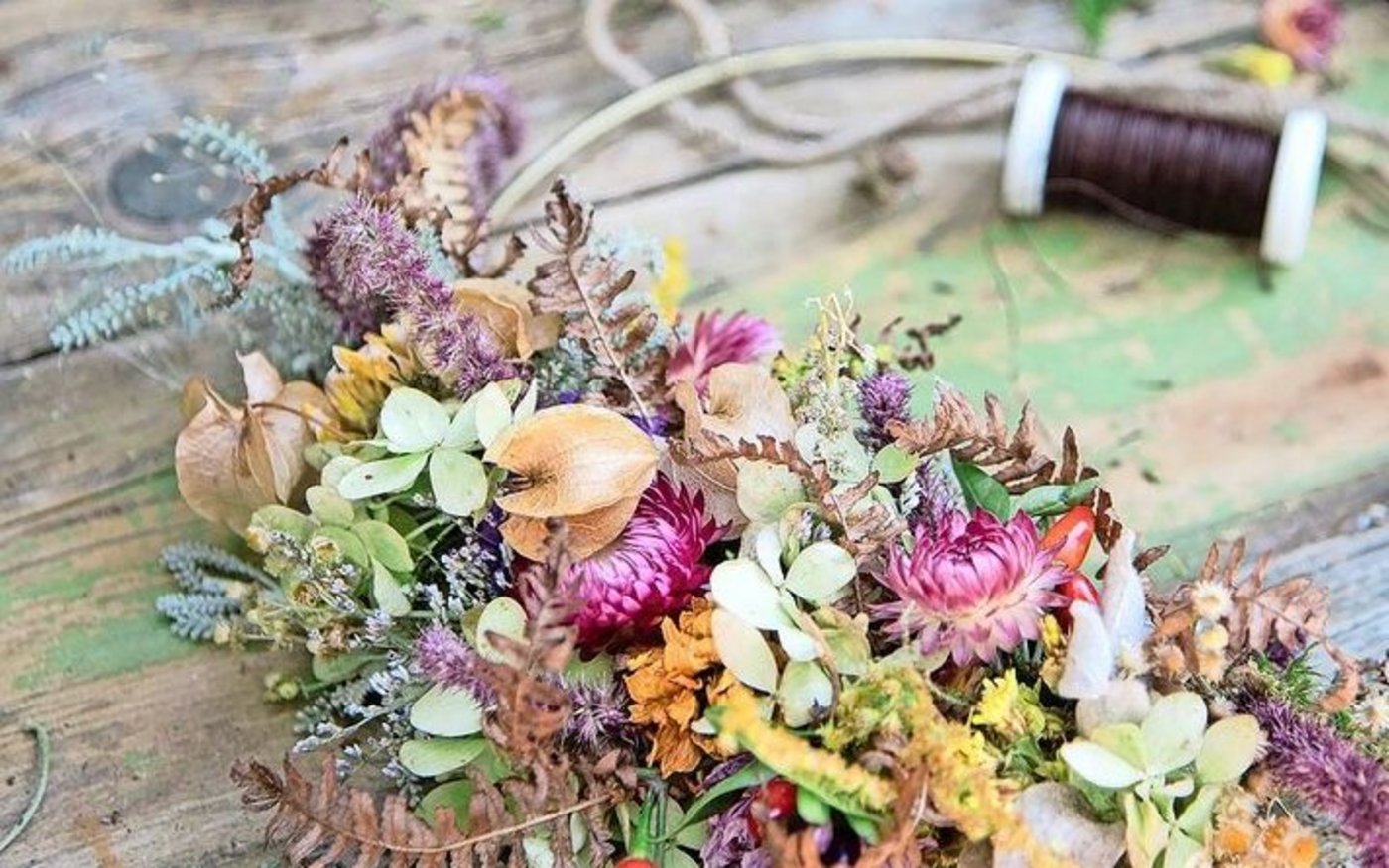 Zum Arrangieren von Blumen kam sie während des Studiums. 