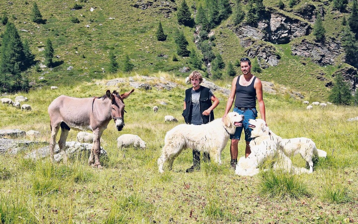 Tim Marchesi (r.) und Alphirt Nicola Buzzetti.