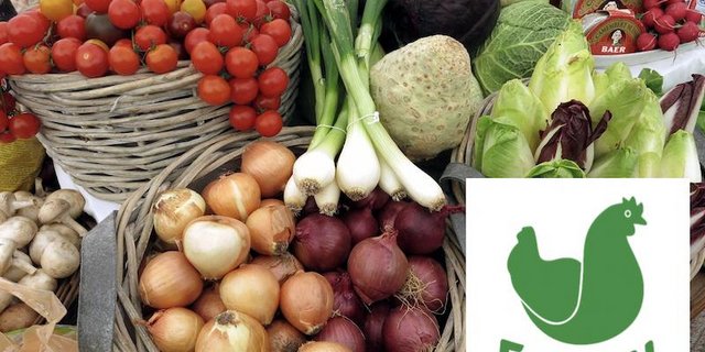 Auf Farmy soll es alles geben für den Wocheneinkauf, neben Gemüse also auch etwa Backwaren oder Tiernahrung. (Bild Pixabay/ Montage jsc)