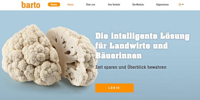 Erste Module der Datenplattform Barto sind online. (Screenshot barto.ch)