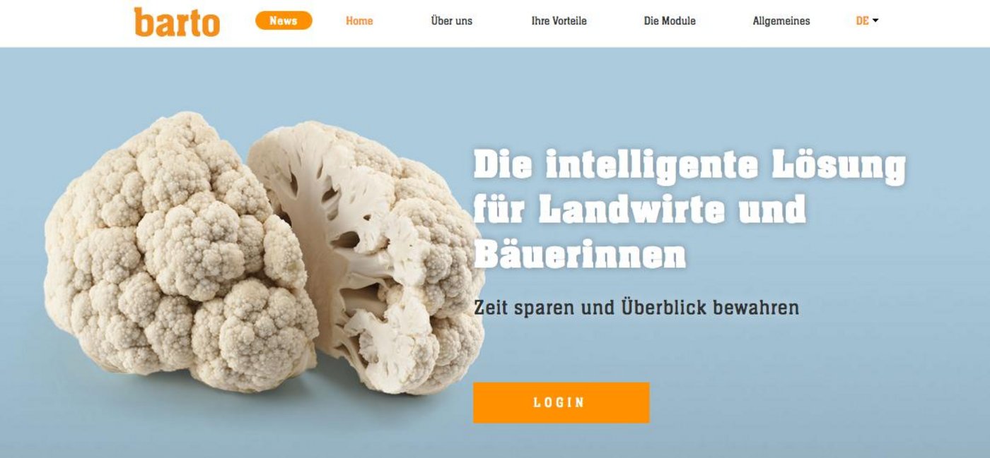 Erste Module der Datenplattform Barto sind online. (Screenshot barto.ch)