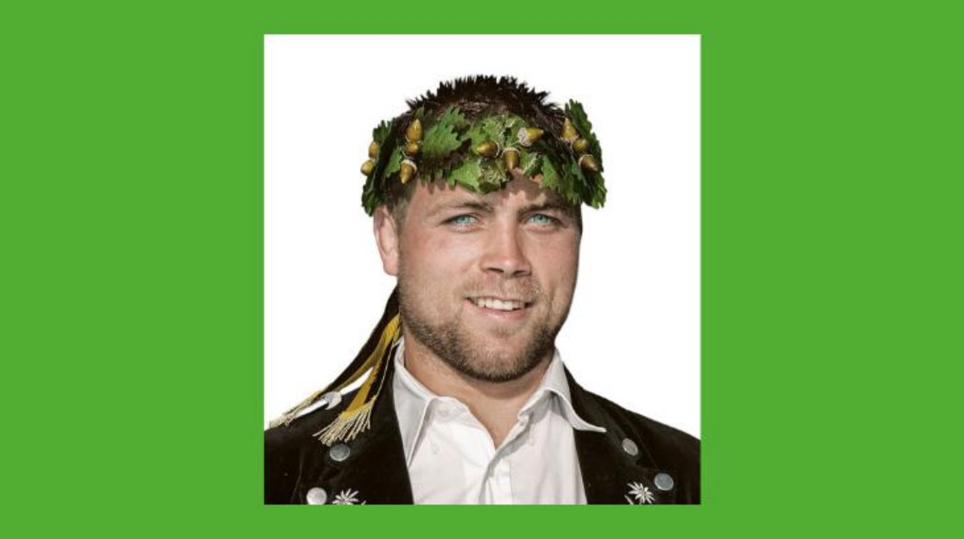 Willy Graber leitet einen Landwirtschaftsbetrieb in Bolligen BE und arbeitet nebenbei als Dachdecker. Er hat 110 Kränze und sechs Kranzfestsiege errungen. (Bild zVg))