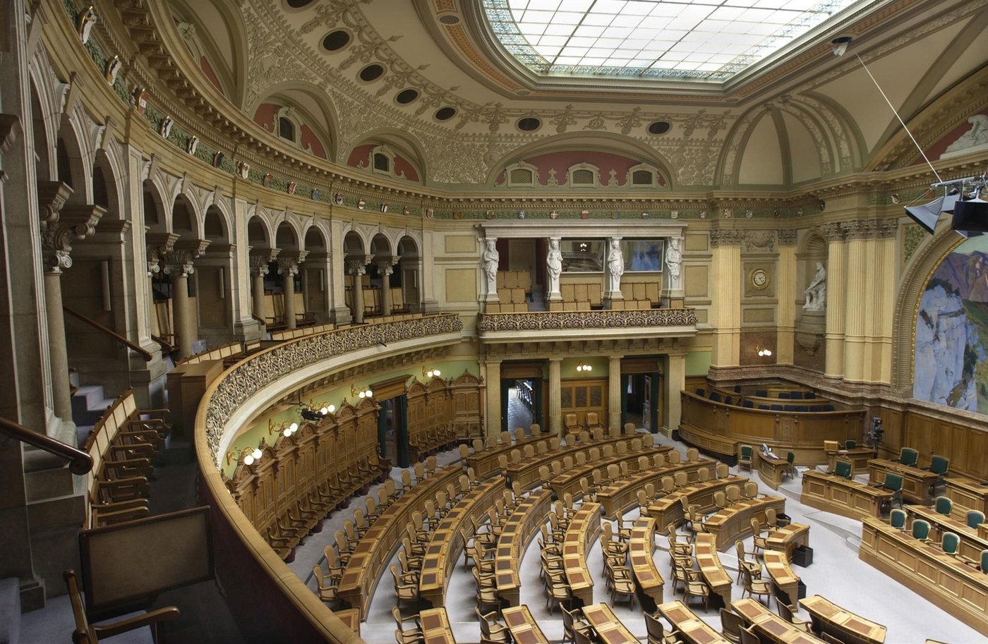 Die 51. Legislaturperiode beginnt mit der Wintersession vom 2. bis 20. Dezember. Die Grüne Partei wird löst dabei die CVP als viertstärkste Partei ab. (Bild Parlamentsdienste, Bern)
