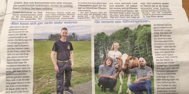 Dank diesem Artikel können Pendler lesen, wie sich praktizierende Landwirtinnen und Landwirte angesichts der feindlichen Stimmung gegen sie fühlen. (Bild jsc)