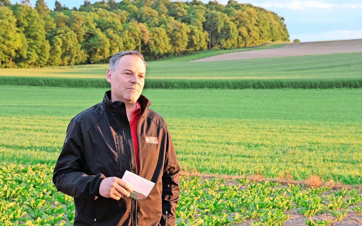 Marcel Bucher von der Schweizer Zucker AG wirbt um neue Pflanzer.