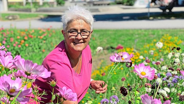 Barbara Michael ist seit 36 Jahren Gärtnerin und Lehrperson am Palottis in Schiers.