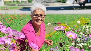 Barbara Michael ist seit 36 Jahren Gärtnerin und Lehrperson am Palottis in Schiers.