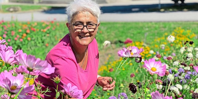 Barbara Michael ist seit 36 Jahren Gärtnerin und Lehrperson am Palottis in Schiers.
